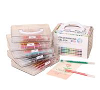 XAGMODSHN 45/72/99 Colore Colorato Penna Gel Multicolore Journaling Pen 0.6mm Punta dell'ago per la codifica a colori Scrapbooking Disegno di Arte