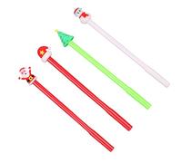 XAGMODSHN 4Pcs Novità Penna Gel Del Fumetto di Natale Penna Del Gel Per Il Bambino Studente Adulto Scrivere Noting Journaling Scu