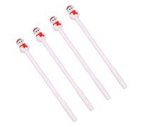 XAGMODSHN 4Pcs Novità Penna Gel Del Fumetto di Natale Penna Del Gel Per Il Bambino Studente Adulto Scrivere Noting Journaling Scu