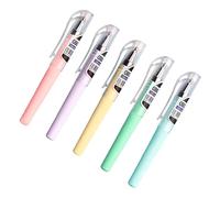 XAGMODSHN 5PCS Penna Gel 0.5mm Ad Asciugatura Rapida Inchiostri Neri Breve Formato Tascabile Penna Gel Per Scrivere Diario Ufficio Scuola Forniture