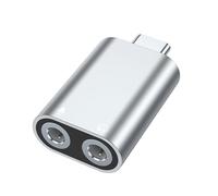 XAGMODSHN Adattatore da USB C a doppio jack femmina da 3,5 mm per cuffie splitter a Y da USB C a doppio sdoppiatore per cuffie femmina da 3,5 mm, chip 136D
