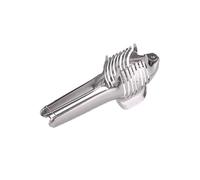 XAGMODSHN Affettatrice professionale da cucina in acciaio inox, strumento per tagliare limoni, pomodori, cipolle, multiuso, pinze rotonde per alimenti, in acciaio inox, supporto per affettare pomodori
