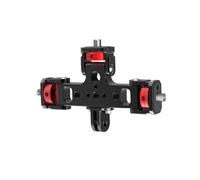XAGMODSHN Alluminio Triple Mount Adattatore 1/4 3/8 Filettatura per Azione DSLR Fotocamera Telefono Treppiede Estensione Staffa di Montaggio Sostituzione