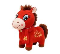XAGMODSHN Animali Peluche con Bambole a Forma con, A B | Con design a tema culturale per souvenir e regali Capodanno cinese, espressione del viso