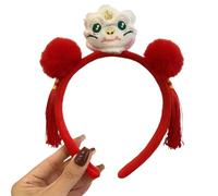 XAGMODSHN Bella fascia a serpente in peluche per anno di celebrazione del serpente confortevole cerchietto per feste di primavera