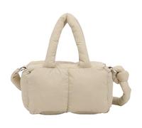 XAGMODSHN Borsa da donna trapuntata alla moda, borsa morbida a tracolla e borsa a tracolla per viaggi o lavoro, cachi