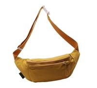 XAGMODSHN Borsa da viaggio da donna Tinta unita Petto Sport Crossbody Porta Telefono Casual Spalla per Corsa Jogging Sport Crossbody per Donna Casual Petto Cinghia Regolabile Spalla, Giallo, One Size