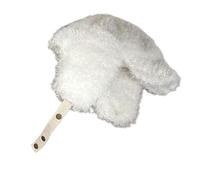XAGMODSHN Caldi paraorecchie in peluche per il freddo invernale, cappello da cacciatore per varie età, con fodere spesse, elegante trapper invernale, bianco, Taglia unica