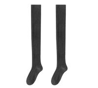 XAGMODSHN Calze alte alla coscia per le donne sopra il ginocchio calzini lunghi al ginocchio calzini caldi spessi stivali lunghi calze scaldamuscoli calze alte coscia, Grigio scuro, Taglia unica