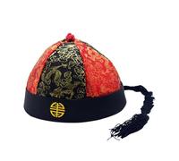 XAGMODSHN Cappello ' Imperatore Cinese per Costume Evento Tessuto Seta Palazzo Cinese Cappello del Principe Tangzhuang Cosutme Accessori Cappello Costume Orientale ' Imperatore