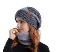 XAGMODSHN Cappello Trapper Addensare Ushanka Caldo Inverno All'aperto Costume Accessorio Caldo Ushanka Scaldacollo Trapper Neck Gaiter Cappello Donna Inverno, grigio, Taglia unica