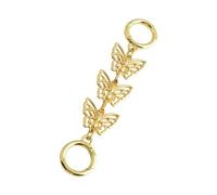 XAGMODSHN Catena Estensione per Gioielli a Forma Farfalla Chiusura Regolabile per Collana Bracciale Estensione Accessori per Borse in Lega Elegante Catena Estensione per Gioielli