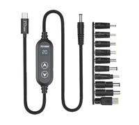 XAGMODSHN Cavo di alimentazione intelligente 100 W di alimentazione rapida per computer portatili USB-tipo C a DC5.5mm 5V-20V uscita variabile cavo di ricarica per laptop