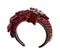 XAGMODSHN Cerchietto per capelli con strass, per feste, karaoke, punk, accessori fotografici, per feste, discoteca