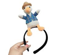 XAGMODSHN Cerchietto per capelli in peluche con animali che si illuminano per feste di Natale, copricapo per ragazze per lavare il viso per bambini divertenti copricapo cartone animato per donne