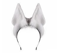 XAGMODSHN Cerchietto per cosplay con orecchie di animale peloso, leggero, regolabile, per feste a tema, convegni