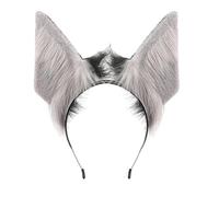 XAGMODSHN Cerchietto per cosplay con orecchie di animale peloso, leggero, regolabile, per feste a tema, convegni