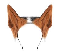 XAGMODSHN Cerchietto per cosplay con orecchie di animale peloso, leggero, regolabile, per feste a tema, convegni