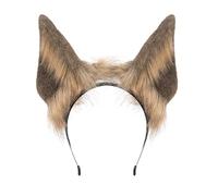 XAGMODSHN Cerchietto per cosplay con orecchie di animale peloso, leggero, regolabile, per feste a tema, convegni
