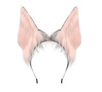 XAGMODSHN Cerchietto per cosplay con orecchie di animale peloso, leggero, regolabile, per feste a tema, convegni
