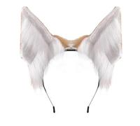 XAGMODSHN Cerchietto per cosplay con orecchie di animale peloso, leggero, regolabile, per feste a tema, convegni