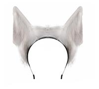 XAGMODSHN Cerchietto per cosplay con orecchie di animale peloso, leggero, regolabile, per feste a tema, convegni