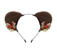 XAGMODSHN Cerchio natalizio alla moda per capelli ornamento per capelli versatile strumento per lo styling per bambini adulti puntelli foto ragazze carino fascia