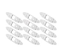 XAGMODSHN Clip multiuso per luci da esterno, confezione da 12 sistemi di montaggio a prova di per cortili, tettoie, soluzione di illuminazione per esterni portalampada decorazione esterna