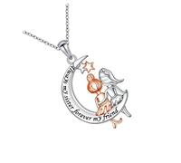 XAGMODSHN Collana ispirata agli alberi della Gioielli con ciondolo a forma lune a cuore per regali anniversario Collana con ciondolo a forma lune a cuore con catena regolabile