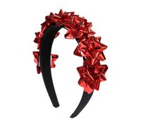 XAGMODSHN Confortevole fascia per capelli in poliestere con fiore per donne copricapo alla moda decorazione per feste di Natale