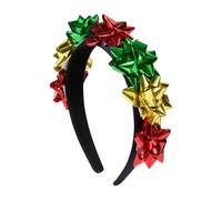 XAGMODSHN Confortevole fascia per capelli in poliestere con fiore per donne copricapo alla moda decorazione per feste di Natale