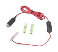 XAGMODSHN Convertitore USB da 4,5 V per scomparti batteria 3A con interruttori on off, sostituisce 3 batterie AAA alternative