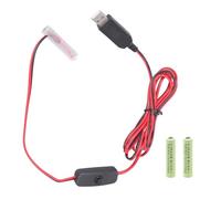 XAGMODSHN Convertitore USB da 4,5 V per scomparti batteria 3A con interruttori on off, sostituisce 3 batterie AAA alternative