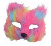 XAGMODSHN Copricapo in peluche di alta qualità, mezzo regolabile, per cosplay, feste in costume, eventi di Halloween e palcoscenico, simulato peluche peloso spettacoli teatrali