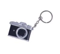 XAGMODSHN Creative Retro Camera KCharm Eychain Con Suono Luce Interattiva Design Compatto Per Chiavi Zaini Borse Unico Macchina Fotografica Portachiavi Festa Viaggio Regalo, Nero , Round buckle