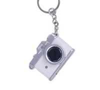 XAGMODSHN Creative Retro Camera KCharm Eychain Con Suono Luce Interattiva Design Compatto Per Chiavi Zaini Borse Unico Macchina Fotografica Portachiavi Festa Viaggio Regalo, A, Round buckle