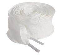XAGMODSHN Crinkled Border Shoestrings Coppia Ventilazione Permanente Sostanza Installazione Easy Stili Di Scarpe TRENDY LA TRENDICE CRINDUSE SHOELACES UNISE, bianco, 120