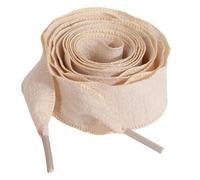 XAGMODSHN Crinkled Border Shoestrings Coppia Ventilazione Permanente Sostanza Installazione Easy Stili Di Scarpe TRENDY LA TRENDICE CRINDUSE SHOELACES UNISE, cachi., 100