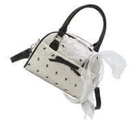 XAGMODSHN Delicate Assichi A Nastro Accento Spalla Spicct Stucco A Tracolla In Poliestere Lightweigh