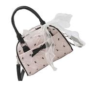 XAGMODSHN Delicate Assichi A Nastro Accento Spalla Spicct Stucco A Tracolla In Poliestere Lightweigh