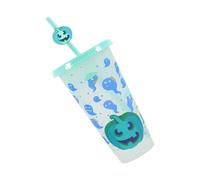 XAGMODSHN Design spaventoso 710 ml attivato a freddo tazza cambiamento colore copertura resistente alle perdite con cannuccia ideale per feste di Halloween, bicchieri regalo di Halloween