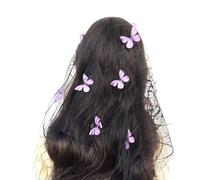 XAGMODSHN Fasce per capelli con farfalla con borchie e velo da fata, accessorio per costumi da cosplay, per studi fotografici