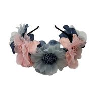 XAGMODSHN Fasce per capelli con fiori artificiali fatte a mano, comoda decorazione per carnevale