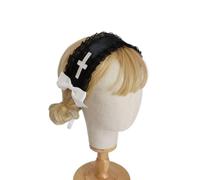 XAGMODSHN Fasce per capelli fatte a mano in pizzo con motivo a farfalla copricapo per capelli di Halloween Personalizty Styles Copricapo