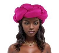 XAGMODSHN Fascia per capelli africana intrecciata grande fascia per capelli Nigeria turbante berretti copricapo regolabile per feste di nozze fasce per acconciature