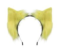 XAGMODSHN Fascia per capelli con orecchie in peluche, comoda, regolabile, per anime, cosplay, Halloween, eventi quotidiani, stili quotidiani, orecchie di gatto staccabili