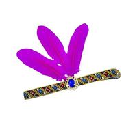 XAGMODSHN Fascia per capelli con piume, per danza, palcoscenico, carnevale, accattivante, con cristalli, comoda fascia elastica