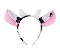 XAGMODSHN Fascia per capelli moderna con orecchie di mucca e corno accessori per capelli in tessuto confortevole ornamento per bambini adolescenti e fan