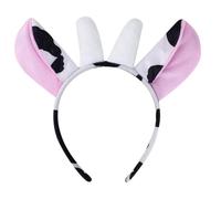 XAGMODSHN Fascia per capelli moderna con orecchie di mucca e corno accessori per capelli in tessuto confortevole ornamento per bambini adolescenti e fan