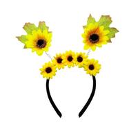 XAGMODSHN Fascia per capelli realistica con fiori artificiali, leggera, ideale per donne e bambini, per feste del raccolto